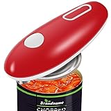 Elektrischer Dosenöffner,Glatter Kante,One Touch Dosenöffner,Tragbar, Kabellos,Ohne Scharfe Kanten,für Küchenchefs,Kinder und Senioren mit Arthritis(Rot)