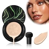 Pilzkopf Luftkissen CC Creme, 2025 Neu Beauty Cream, BB Creme Feuchtigkeitsspendende und Aufhellende, cushion foundation Concealer Make Up Gleichmäßige Hautfarbe für Gesicht (Nude-Farbe, 20G)