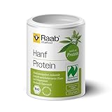 Raab Vitalfood Bio Hanfprotein-Pulver, vegan, gute Bioverfügbarkeit, Protein-Pulver mit 49% pflanzlichem Protein und Omega-3-Fettsäuren, Eiweiß-Pulver, Hanf-Mehl 1er Pack (1 x 125 g)