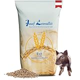 Leimüller Minischweinfutter Pellets 25 kg - Weizen Minischwein Futter 25KG - Optimal für Minischweine und Zwergschweine - 100% gentechnikfrei
