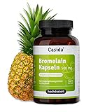 Casida® Bromelain Kapseln 500 mg hochdosiert 2400 F.I.P. - aus Ananas-Extrakt/Enzym - 120 magensaftresistente Kapseln
