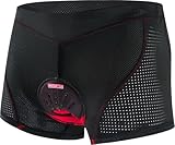 Flash Radunterhose L - Mit Gel Comfort+ - Extra Soft Sitzsattel - Fahrradunterwäsche - ab Heble, blacks, 40
