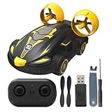 Nixiara Fernbedienungsauto für Kinder, Fernbedienungsauto, Tragbares RC -Auto wasserdichte Drift Auto, Schnelles Drohnenboot Hovercraft Fahrzeug Stunt Auto für Mädchen, Weihnachtsgeburtstag