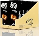 La Crema del Caffè 100% Arabica, 120 Nespresso-kompatible Kaffeekapseln, 100% Arabica-Premiummischung, Zarter und Ausgewogener Geschmack mit Blumigen und Fruchtigen Noten