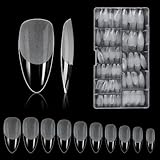 Nageltips, 500 Stück Falsche Nagel Acryl Künstlich Nagelspitzen mit Aufbewahrungskoffer für Nagelstudios und Diy Nail Art Zu Hause 10 Größen