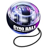 Cretee Handgelenktrainer-Ball, Auto-Start, Handgelenkstärker, Gyroskopischer Unterarm-Trainer, Gyro-Ball zur Stärkung von Armen, Fingern, Handgelenkknochen und Muskeln (blau)