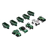 Sxhlseller Legierungs-Traktor-Modell-Spielzeugset für, Schiebefunktion, Langlebiges Grünes Traktor-Spielspielzeug