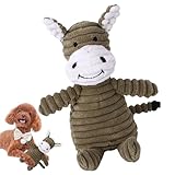 Quietsch-Pangen für Hunde – 10 x 22 cm kauendes Plüschtier, interaktives Spielzeug, bissfestes Design | Lautes Spielzeug für Haustiere mit internem Audiomodul, Unterhaltung für Tiere