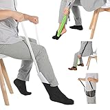 Anziehhilfe für Socken, Hosen, Schuh und Strümpfe, Sockenanziehhilfe für Senioren und Behinderte…