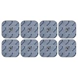 8 TENS-EMS Elektroden-Pads 5x5 cm - Kompatibel mit TENS-Geräten & EMS-Trainern von Sanitas (wie SEM 40,41) & Beurer (wie EM 40,41) | Wiederverwendbar | Zertifiziertes Medizinprodukt von axion