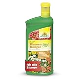 Neudorff Azet BlumenDünger - 100% natürlicher Bio Dünger für üppig blühende Blumen im Garten, Zimmer oder auf dem Balkon, 1 Liter