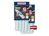 Leifheit 2er Set Wischbezug Profi XL micro duo, für alle Bodenarten, Bodenwischer Ersatzbezug für ideale Schmutzaufnahme dank 2-Faser-System, Mikrofaser Putzlappen ideal für Fliesen und Laminat