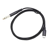 aqxreight auf-6,35-mm-Stecker-Kabel, Typ-C-auf-1/4-Zoll-Auxiliary-Buchse, Stereo-Adapterkabel für Verstärker, Mixer, Lautsprecher, 1 M/3,3 Fuß Audible-Kabel-Adapter, auf-1/4-Stereo-Kabel, USB (3