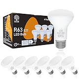 LUTW LED Reflektor R63 E27 Glühbirne, 9W Ersatz für 60W Halogenstrahler, Warmweiß 3000K Reflektorlampen, 900LM mit 120° Abstrahlwinkel, AC 220V, Nicht Dimmbar, 6er Pack