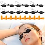 Solarium Brille,6pcs Laserschutz Brille,LED Schutzbrille,Uv Schutzbrille,UV Solarium Schutzbrille,Solariumbrille Sonnenschutz Brille,für Glasses Goggles Protection,Schutz Solariumbrille Augenklappen