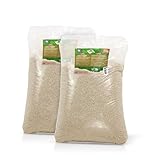 VERDURMAX 2 x 25 kg Rasensand 0,3–1,5 mm – Quarzsand Feuergetrocknet mit ca. 97% Quarz – Für Rasenpflege, Drainage & Bodenverbesserung