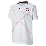 PUMA Jungen SFV Away Shirt Replica Jr Trikot, White-Pomegranate, 140