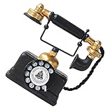 Amosfun Dekoration Schlafzimmer Bedroom Decoration Retro Dekoration Living Room Decoration Wohnaccessoire antworten Mobiltelefon Maschine Telefon zu Hause Miniatur-Telefonspielzeug Harz