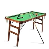 Billardtisch Klappbar Folding Billiardtisch Pooltisch Snooker Tischspiel (Grün)