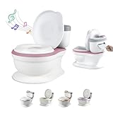 Baby Töpfchen - Toilettensitz Kinder - Kinder Töpfchen Mit Musik & Spülgeräusch Für Töpfchentraining - Baby & Kindertoilette - Leicht Zu Entleeren Mit Herausnehmbarem Topf - Potty Training Toilet