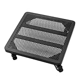 Pflanzenständer aus Metall mit Tablett – stabiler Rollwagen für große Blumentöpfe im Innen- und Außenbereich