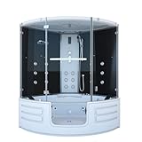 AcquaVapore Dampfdusche Whirlpool Dusche Duschkabine K70-SW-TH-SC 150x150cm aktive Schlauch-Reinigung