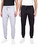 LOUNGEHERO Herren 2er Pack Jogger Sportliche Jogginghose für Herren Fleece Herren Jogger