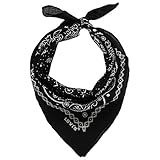 Levi's Herren Paisley Bandana Tuch, Schwarz (Noir Regular Black), Einheitsgröße