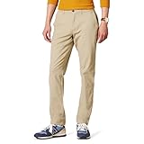 Amazon Essentials Herren Legere Stretch-Chinohose mit Enger Passform, Bräunen, 34W / 32L