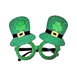 GADXE Veranstaltungsstühle 20er Pack Irische Brille Partybrille Dekoration Lustiges grünes Bier Fotorequisiten Festivalgeschenk Ereignistabelle (C, A)