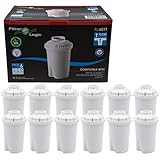 FilterLogic FL601T | 12er Pack Wasserfilterkartuschen kompatibel mit Brita Classic Wasserfilterkannen/Tischwasserfilter Wasserfilter Filterkartuschen Kartuschen