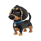 2000 + Pcs Super Cute Dog Model Building Blocks-Nano Mini Building Blocks DIY Geschenk, geeignet für Erwachsene und Kinder, um EIN Bauspiel zu vervollständigen, Dackel