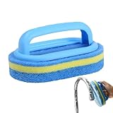 Geschirrschwamm – ergonomischer Badreiniger, Reinigungsbürste für den Haushalt mit Griff, Mehrzweck-Waschwerkzeug, langlebiges Peelingkissen | Reinigen Sie es in Reichweite