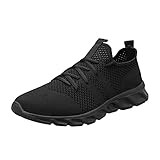 Schwarze Schuhe, Herren Turnschuhe, Laufschuhe Herren Sneaker Herren Schuhe Herren Atmungsaktive Turnschuhe Joggingschuhe Outdoor Walkingschuhe Sportschuhe Fitness Bequeme Freizeitschuhe Leichte