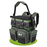 Zite Fishing [Multi Angelkoffer-Rucksack & Sitz-Kiepe in 1] Angeltasche inklusive 4x Tackle-Angelbox für Angelzubehör im Deckel, Angeltasche mit Boxen Angel Tasche Angeltaschen Angelrucksack mit Boxen