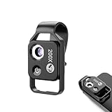Nanozoom 200x Magnification, Nanozoom 200x Vergrößerung, 200X Mini-Mikroskop für Smartphone-Kamera, Handy Mikroskop mit LED-Licht, Tragbares Digitales Mikroskop für Telefon (Schwarz)