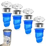 4Geruchsverschluss Bodenablauf, Silikon Bodenabfluss für Rohre Im 41-46MM Badezimmer Dusche Floor Drain, Resistent Gegen Geruch, Insekten