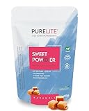 PURELITE Sweet Powder karamell, vegan, 1:1 Zuckerersatz Pulver 450g, kalorienfreies Süßungsmittel, Erythrit und Stevia, natürliche Zuckeralternative, keine Kalorien, zuckerfrei