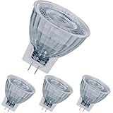 Osram Dimmbare MR11 LED Reflektorlampe mit GU4 Sockel, Warmweiss (2700K), Glas Spot, 3.2W, Ersatz für 20W-Reflektorlampe,LED SUPERSTAR MR11 12 V, Warmweiß (Packung mit 4)
