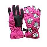 SMELEYOU Kinder Skihandschuhe wasserdichte warme Winterhandschuhe Winddichte schneebeichte Außensporthandschuhe für Kinder Ski Snowboard XS