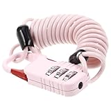 Garneck Resettable Zahlenschloss Motorrad Helmschloss mit Stahlseil Tragbares Bike Schloss für Fahrräder Körbe Robustes Anti diebstahl Schloss in Vielseitig für Reise und Gepäck