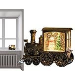 Weihnachtszug Schneekugel Vintage Zug Schneekugel Urlaub Glitzer Schneekugel Festliche Weihnachtsmann Dekor Schneemänner Schneekugel Winter Urlaub Dekor Beleuchtete Schneekugel Glitzernde Schneekugel