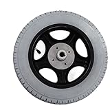 Bediffer Rollstuhlreifen, rutschfestes, rostfreies, aufblasbares Rad, 320 mm Außendurchmesser, große Tragfähigkeit für Trolley