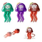 3 Stück Dancing Octopus Toy Uhrwerk Octopus Spielzeug Anti Stress Spielzeug Tanzender Oktopus Spielzeu-g Cartoon Interaktives Spielzeu-g für Jungen und Mädchen
