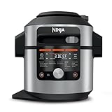 Ninja Foodi MAX multikokare med smart lås, 14 matlagningsfunktioner i 1, 7,5 L, 14-i-1 multikokare, tryckkokare, luftfritös, långkokning, grill och mer inkluderar digital sond, rostfritt stål, OL750EU