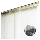 PVC Lamellen Streifenvorhang Vinyl-Streifen-Türvorhang, PVC-Streifen-Türvorhang-Set, 0,12 mm dick, Gefriertürvorhang für Lager, Garagentor, Türöffnung