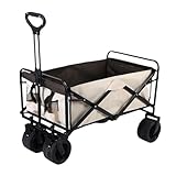 DGOINGPI Handwagen Outdoor-Camping-Fahrzeug, Kleiner Wagen, Camping-Fahrzeug, tragbar, faltbar, Outdoor-Camping, modisch, handgezogen Transportkarre(NO-7)