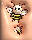 3D Inflated Kawaii Bee Composition Notebook: Adorable 7.5x9.25' Lined Journal for School, College, and Daily Journaling | 110 Pages
