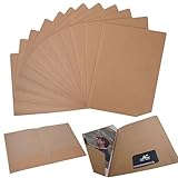 Sinxioer Präsentationsmappe a4, 12 Stück Aktendeckel a4 karton,Mit 2 Visitenkartentaschen für Besprechungsunterlagen, cardboard folder,Dokumentenmappe a4 pappe