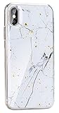 cofi1453® Hülle Schale Marble Case Cover Stein Marmor Design Glitzer Muster Handyhülle Handyschale Fashion Tasche Schutz Motiv 1 kompatibel mit LG K50